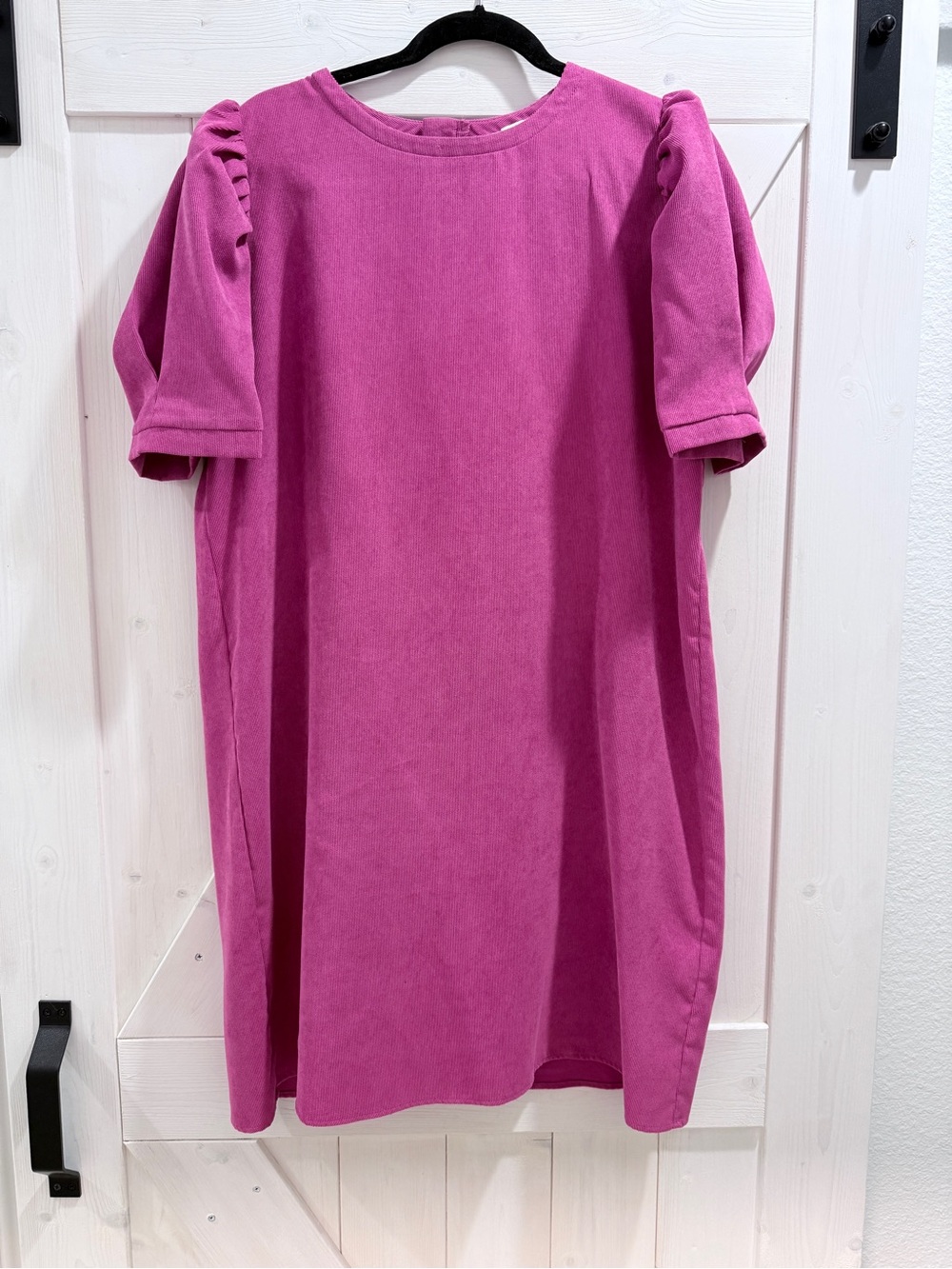 Molly Bracken Bright Fuchsia Ribbed Dress